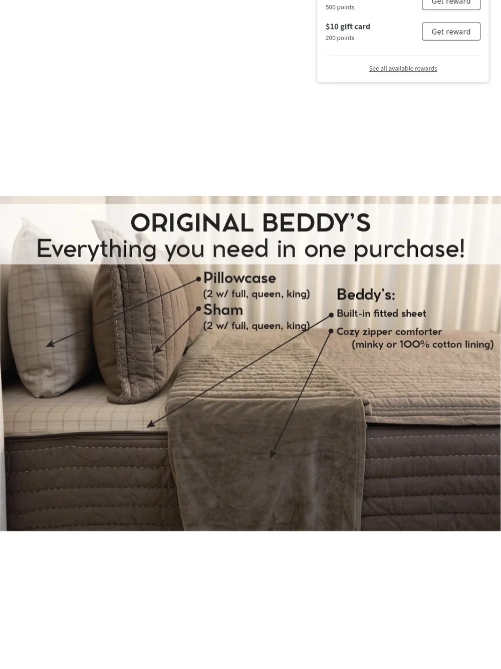 Beddy's ZipBase Quilted Comforter Set in Taupe
